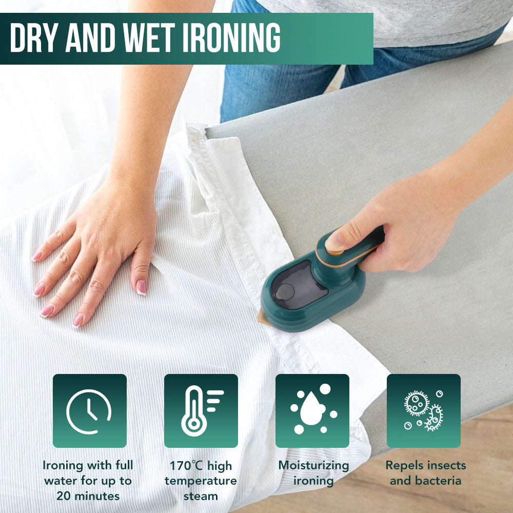 Mini Garment Steamer Steam Iron Handheld Portable Home Travelling For
